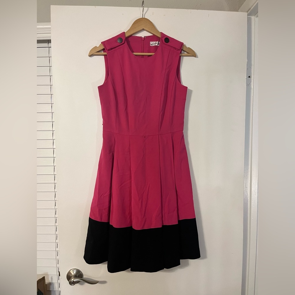 Calvin Klein Pink & Black Dress. Size 2.